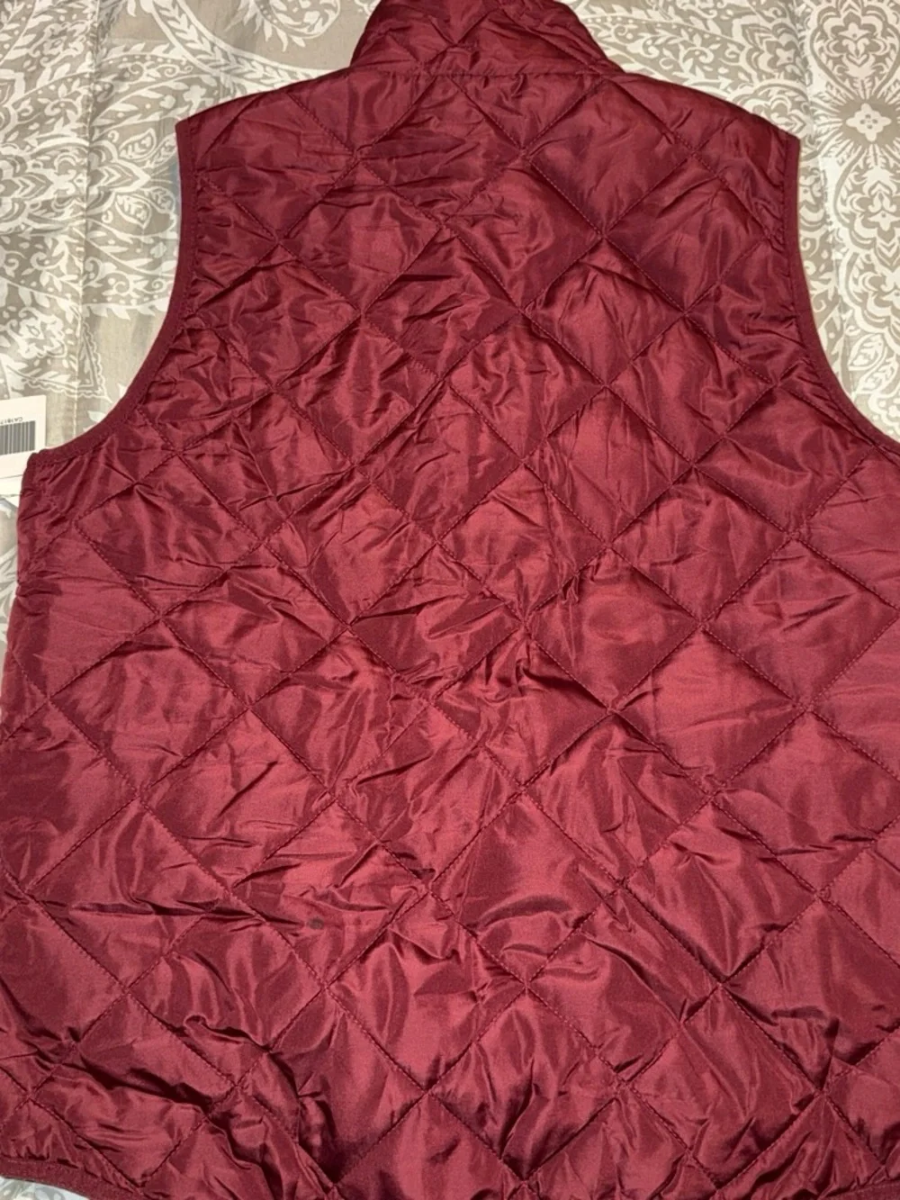 NWT Thread & Supply Burgundy Quilted Vest – Women’s